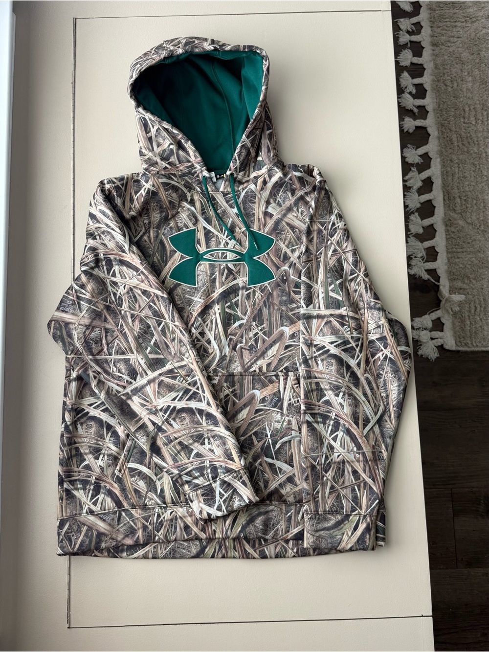 Under Armour Realtree Camo Hoodie Men’s XL Green Logo Hunting NWOT